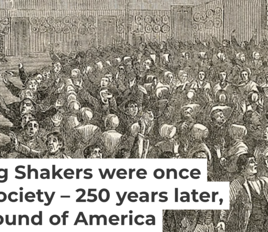 In the Shakers’ early years, dance was one of the most distinct aspects of the Christian group’s worship. Bettmann via Getty Images